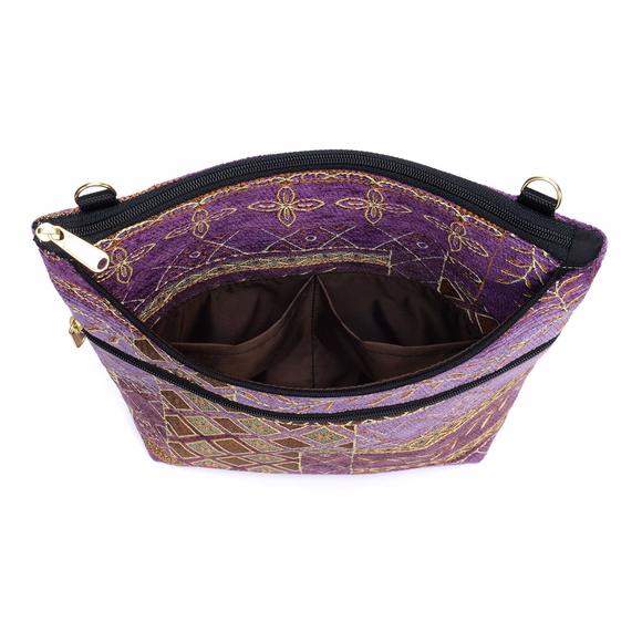 Tapestry Bag Crossbody Handbag, Maggie Purse Handmade In The Usa ^_^ - Picture 4 of 7